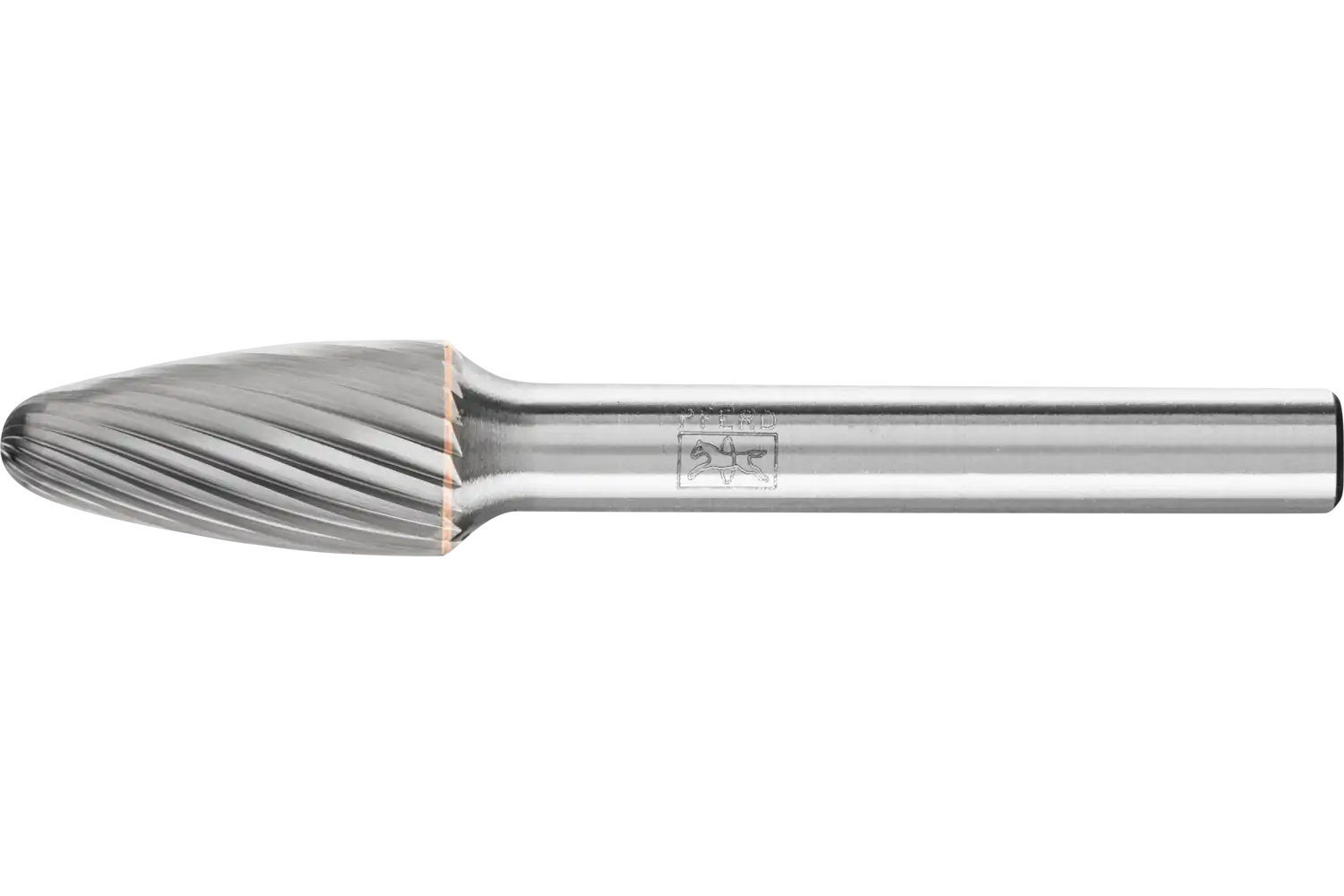 Picture of Pferd Carbide Bur SF-3 Tree Shape Single Cut 3/8" x 3/4" x 1/4" Shank